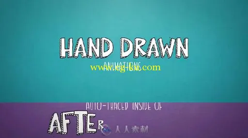 时尚文字涂鸦字幕标题幻灯片动画AE模板 Videohive Doodle Typeface Kit 12324543的图片1