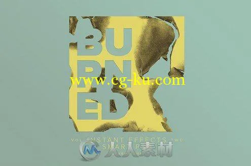 艺术式燃烧文字海报展示PSD模板Burned-Smart-PSD-Vol.-2的图片2