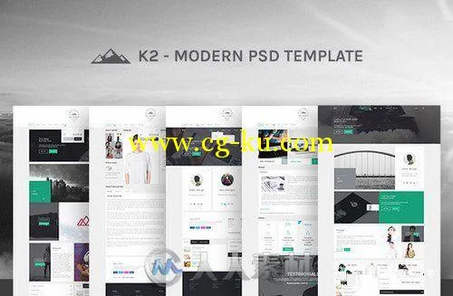 K2多用途模板展示PSD模板K2-Multipurpose-Template的图片2