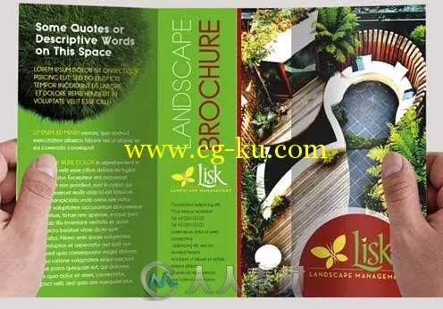 景观设计三联宣传册展示PSD模板Landscape_design_Tri-Fold_Brochure_AG030_Free的图片1