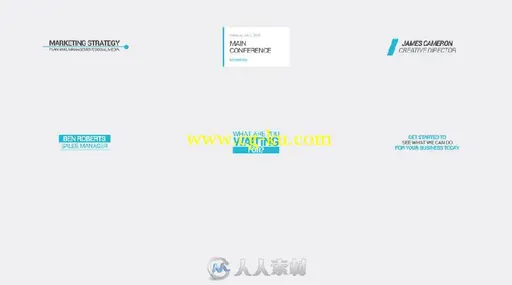 实用好看的企业文字字幕标题动画AE模板 Videohive Minimal Corporate Titles 1697...的图片1