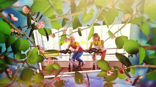 树叶围绕绚丽切换照片幻灯片展示产品宣传AE模板 Videohive Spring - Summer Promo...的图片9