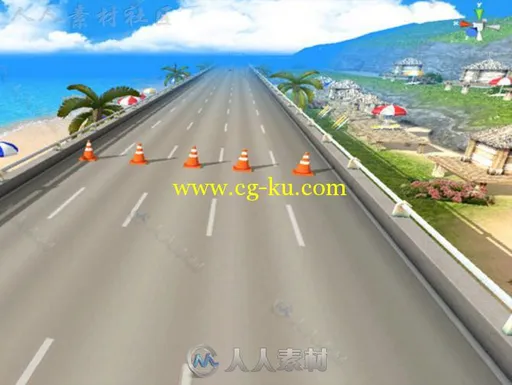 环岛公路赛道环境Unity3D资源素材的图片2