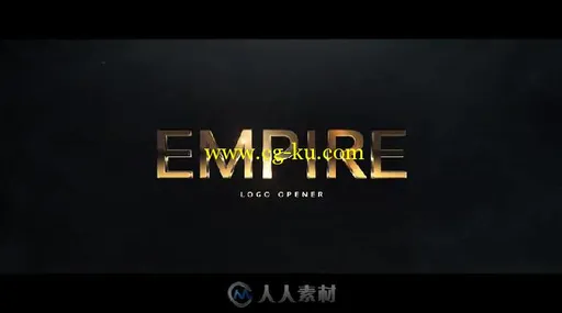 酷炫粒子合成显示帝国标志AE模板 Videohive Empire Logo Reveal 16605875的图片3