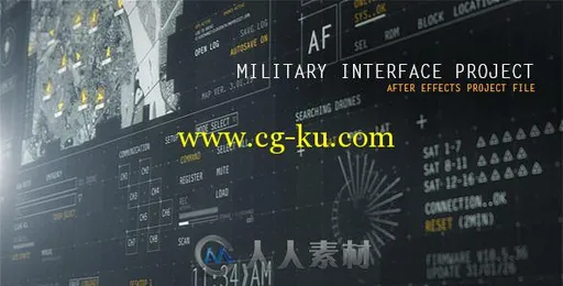 震撼HUD界面军事项目AE模板 Videohive HUD Military Interface Project 12586082的图片1