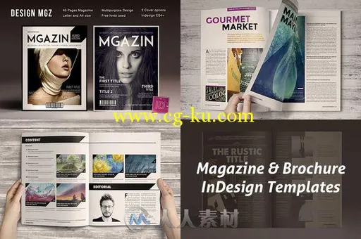 8款杂志宣传册indesign排版模板8 InDsgn Magazine Brochure Templates的图片1