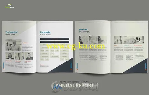 40页年度报告indesign排版模板Annual Report - 40 pages的图片3