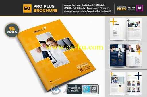 50款高级多用途手册indesign排版模板Multipurpose Brochure Template 50的图片1