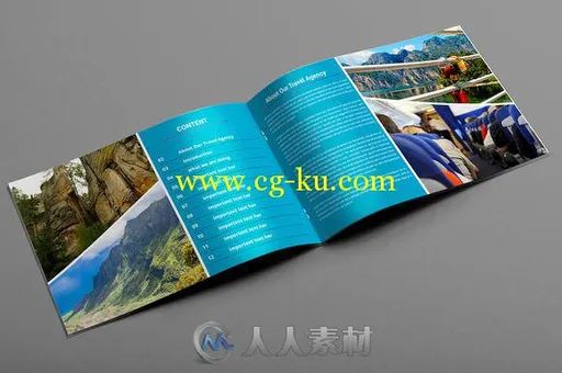 旅游观光宣传指南indesign排版模板Travel agency Brochure 47的图片2