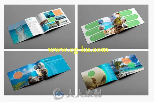 旅游观光宣传指南indesign排版模板Travel agency Brochure 47的图片3