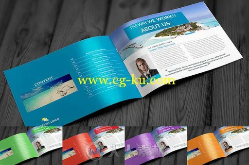 旅游观光宣传指南第二版indesign排版模板Travel Agency Brochure 46的图片2