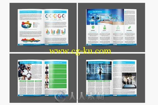 企业展示宣传手册indesign排版模板Corporate Brochure Template 45 754018的图片3