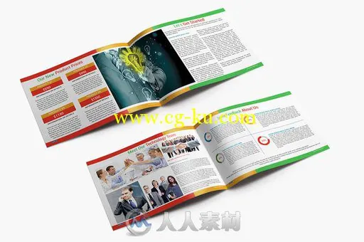 科技展示宣传册indesign排版模板Technological Brochure 43的图片3