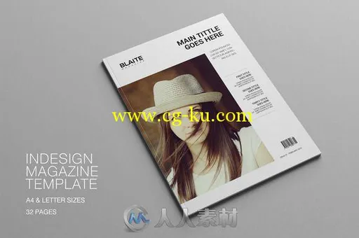 百特乐杂志indesign排版模板Blaite-Magazine-Template的图片1