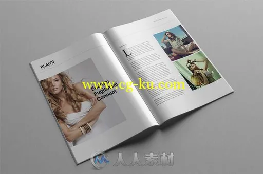 百特乐杂志indesign排版模板Blaite-Magazine-Template的图片3