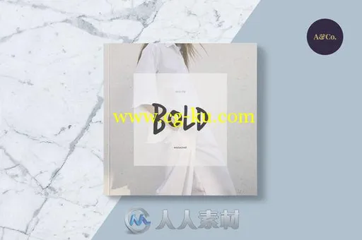 公司商业年度展示indesign排版模板Bold Magazine的图片1