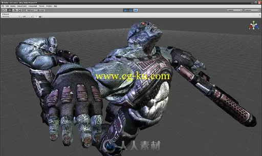 科幻型恶魔士兵3D模型的图片1