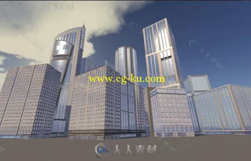 现代建筑城市环境Unity3D资源素材的图片3