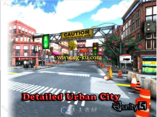 详细的城市环境Unity3D资源素材的图片3