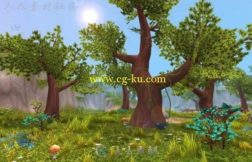 美丽森林幻想环境Unity3D资源素材的图片2