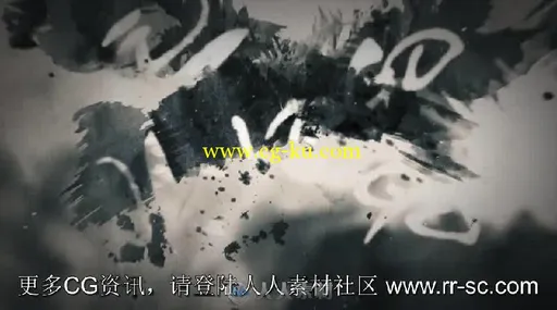 震撼水墨文字字幕标题标志LOGO演绎AE模板 Videohive Ink Logo 12297882的图片1