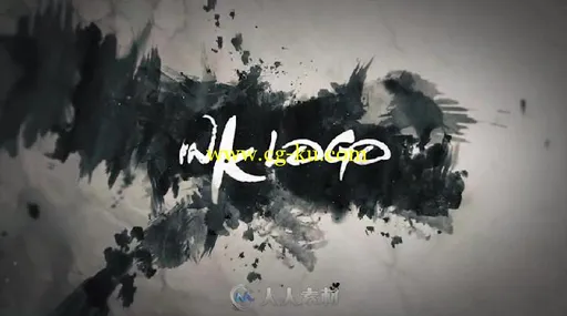 震撼水墨文字字幕标题标志LOGO演绎AE模板 Videohive Ink Logo 12297882的图片2