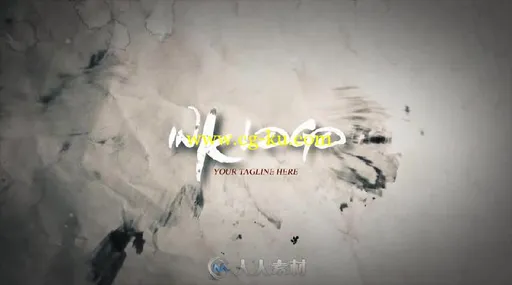 震撼水墨文字字幕标题标志LOGO演绎AE模板 Videohive Ink Logo 12297882的图片3