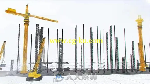 震撼建筑公司标志LOGO演绎AE模板 Videohive Construction Company Logo Buildup 1..的图片1