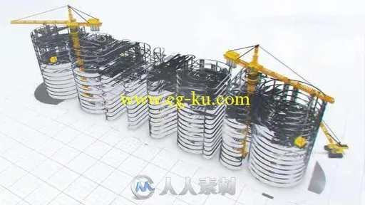 震撼建筑公司标志LOGO演绎AE模板 Videohive Construction Company Logo Buildup 1..的图片7