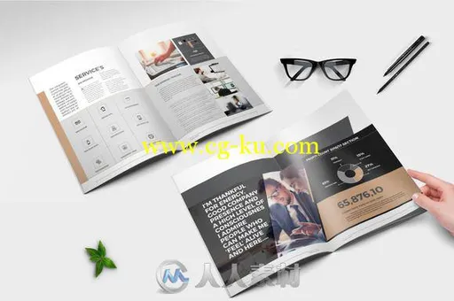 商业宣传册indesign排版模板Business Brochure 751954的图片2