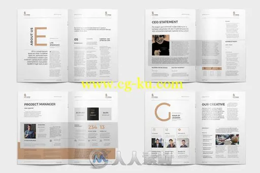 商业宣传册indesign排版模板Business Brochure 751954的图片3