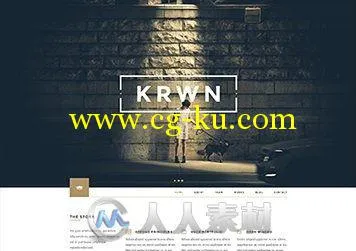 创意商业展示网页设计PSD模板 Krwn - Creative and Business PSD Theme -的图片1