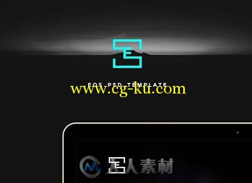 现代风格图片展示网页设计PSD模板PSD Web Template - Eos的图片2