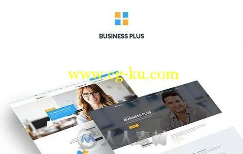 公司宣传展示网页设计PSD模板PSD Web Template - Corporate Business Plus的图片2