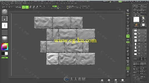 Zbrush雕刻纹理贴图技术训练视频教程 GUMROAD CREATING TILEABLE TEXTURES IN ZBRUSH的图片3