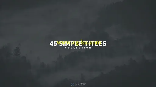 简单实用文字字幕标题动画AE模板 Videohive 45 Simple Titles 17314272的图片9