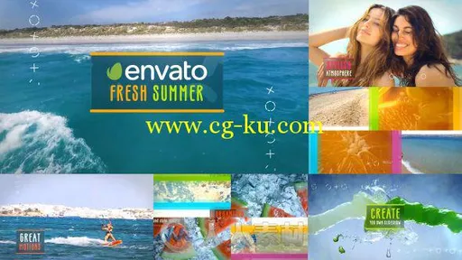 时尚激情夏季幻灯片AE模板 Videohive Stylish Summer Slideshow 17303584的图片1