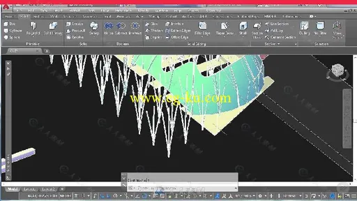 AutoCAD中NURBS复杂几何形状制作视频教程 PLURALSIGHT NURBS FOR ORGANIC 3D MODEL...的图片5