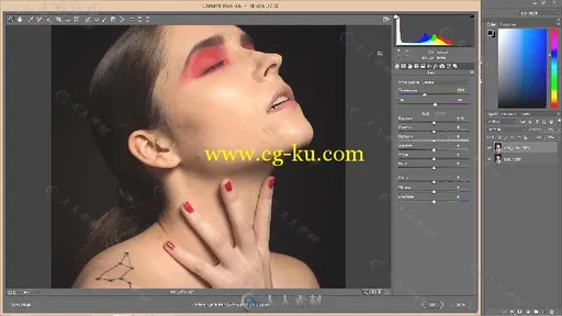 PS高端女性皮肤美容修饰实例训练视频教程 SKILLSHARE BEAUTY RETOUCHING PART 1-3的图片1