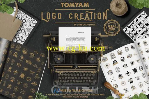 创意LOGO制作套件AI矢量图Logo Creation Kit的图片1