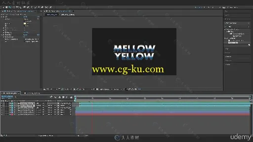 AE复古风格标题动画实例训练视频教程 UDEMY MAKE AN AMAZING RETRO TITLE IN AFTER...的图片3