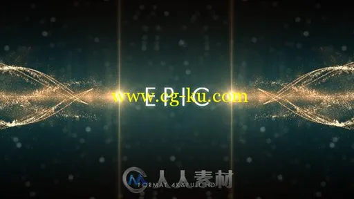 美丽优雅的色彩颗粒标志LOGO演绎AE模板 Videohive Epic Logo 17240049的图片1