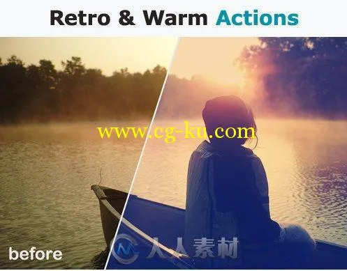 复古暖色照片调色PS动作Retro_Warm_Actions的图片2