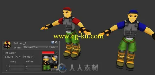 unity3d战士和武器模型包的图片1