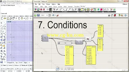 Rhino可视化编辑训练视频教程 INFINITESKILLS VISUAL PROGRAMMING IN RHINO3D WITH...的图片1