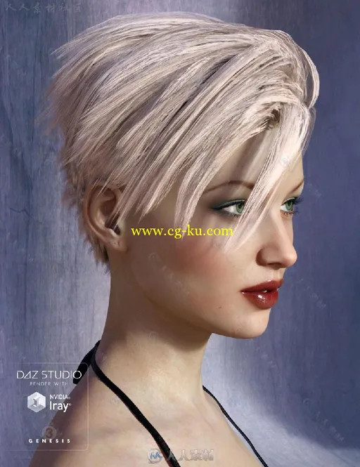 DAZ3D超精细漂亮性感女孩3D模型合辑 DAZ3D EVA 7 PRO BUNDLE的图片7