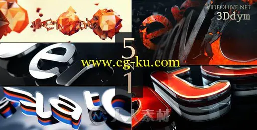 酷炫时尚震撼标志显示LOGO演绎AE模板 Videohive Logo Reveal Pack 17344059的图片1