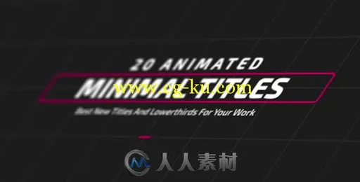 时尚简单迷你字幕标题动画AE模板 Videohive Minimal TItles and Lowerthirds 17310...的图片1