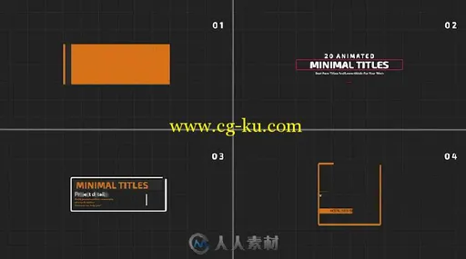 时尚简单迷你字幕标题动画AE模板 Videohive Minimal TItles and Lowerthirds 17310...的图片12