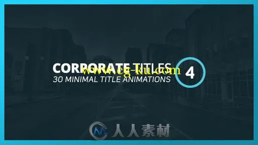 时尚简单的企业标题动画AE模板 Videohive Corporate Titles 4 17304072的图片1